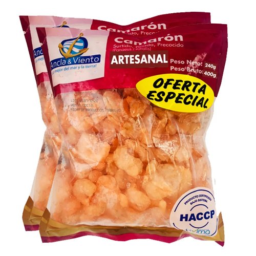 Camaron Artesanal Ancla Y Viento 2x400g Precio Especial