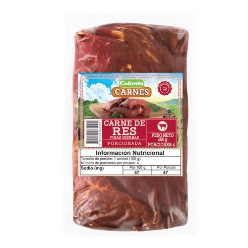Carne Colanta De Res Finas Hierbas x 400 g