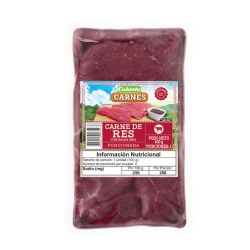 Carne Colanta De Res Con Salsa BBQ x 400 g