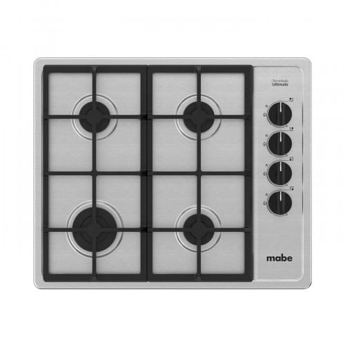 Cubierta Mabe 60 4 Puestos cm Gas Natural Inox PM6054NF0