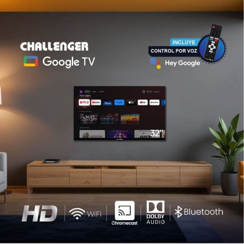 Televisor Challenger 32 Pulgadas Google Tv Led 32KG84