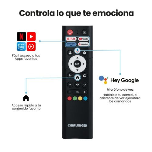 Televisor Challenger 32 Pulgadas Google Tv Led 32KG84