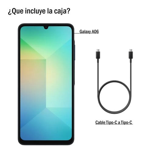 Celular Samsung A06 128G-4G Blue SM-A065MLBGLTC
