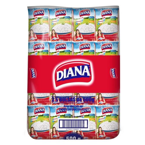 Arroz Diana Arroba x 25 und 500 g c/u