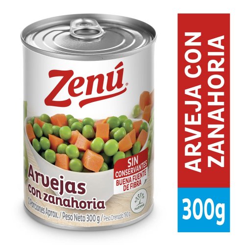 Arveja Zanahoria Zenu 300 g