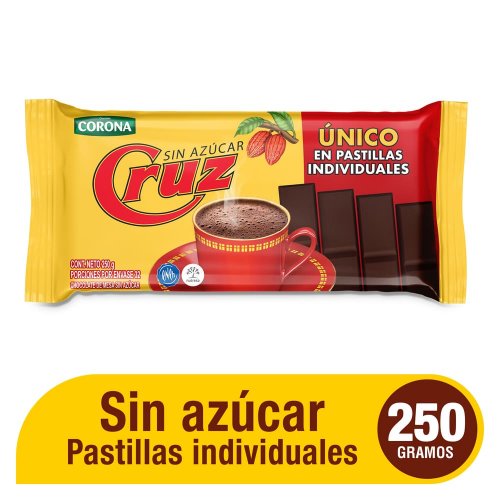 Chocolate Cruz Sin Azúcar 250 g