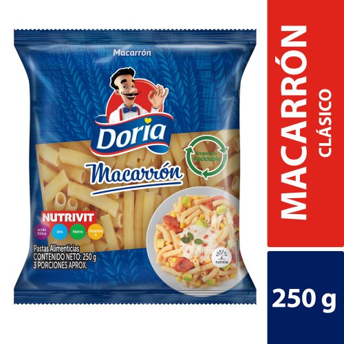 Pasta Doria Macarrón 250 g