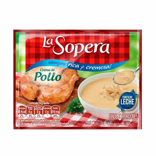 Crema Sopera Pollo 3 Porciones 43 g