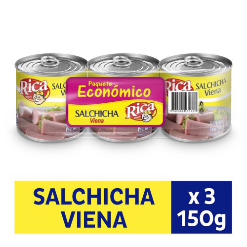 Salchicha Rica Viena Res X 3und / 450 g
