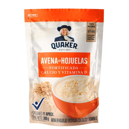 Avena Quaker Fortificada Hojuelas x 300 g