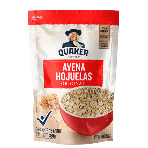 Avena Quaker Hojuelas Doypack x 350 g