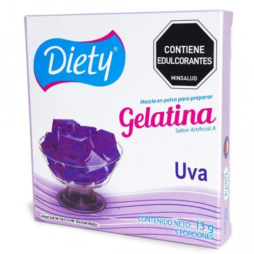 Gelatina Diety x 13 g Uva