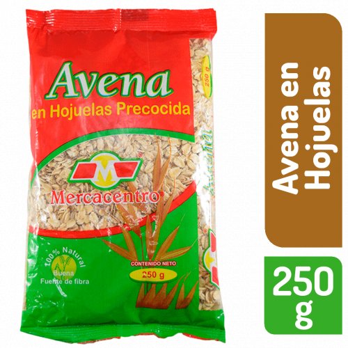 Avena Mercacentro Alta Fibra Hojuelas 250 g