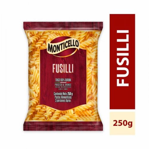 Pasta Monticello Fusilli x 250 g