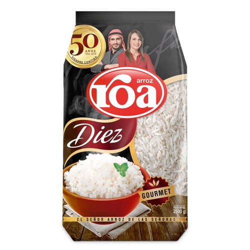 Arroz Roa 10 - 2.5 Kilos / 2500 g