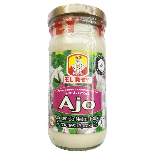 Mezcla El Rey En Pasta Para Condimentar Con Ajo Frasco x 130