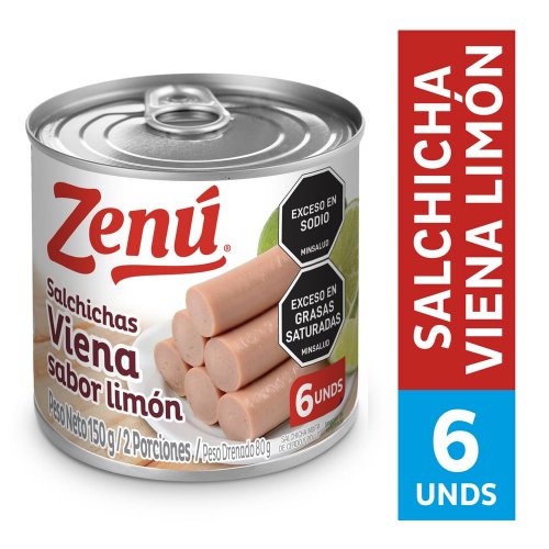 Salchicha Viena Zenu Limón 150 g