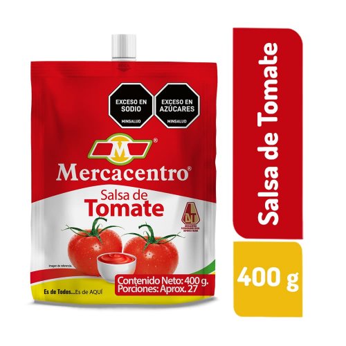 Salsa de Tomate Mercacentro Doypack x 400 g