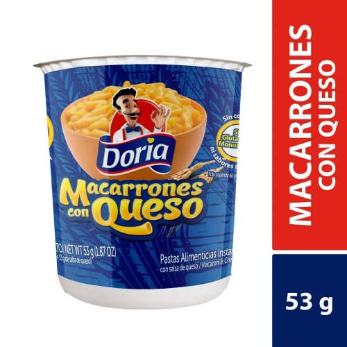 Pasta Instantanea Doria x 53 g Macarron Queso