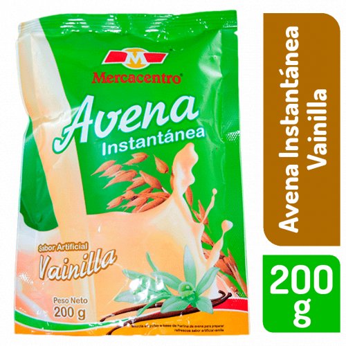 Avena Mercacentro Instantánea Vainilla 200 g