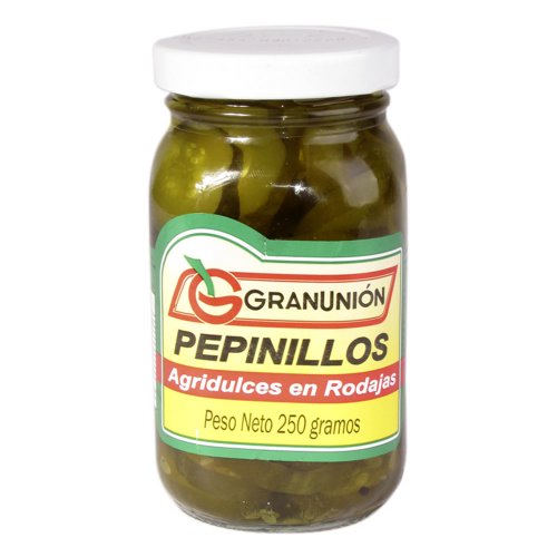 Pepinillos Granunión Rodajas Agridulce 250 g