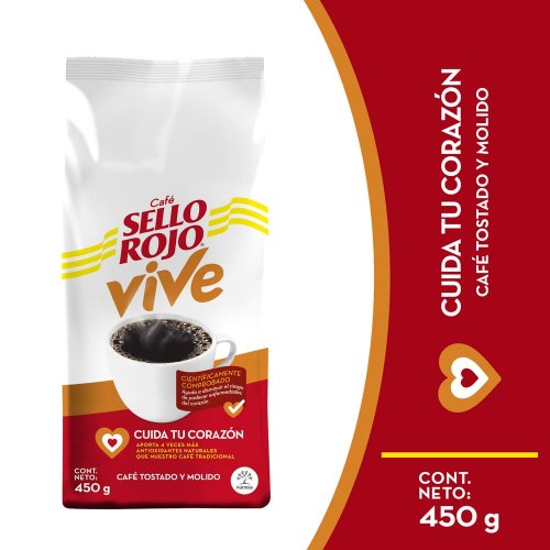 Café Sello Rojo Vive Corazón 450 g