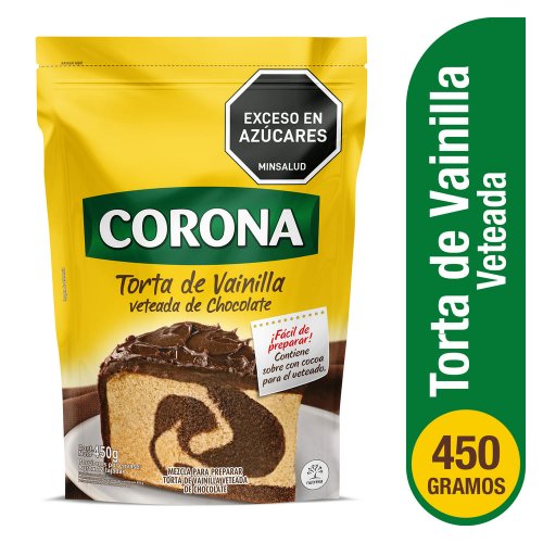Torta Corona Vainilla Veteada Chocolate Doypack 450 g