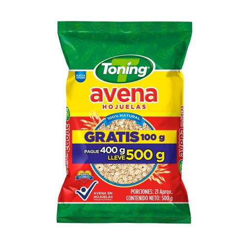 Avena Toning Hojuelas Extracontenido 400 g