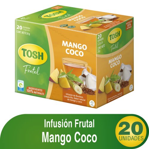 Infusión Tosh Caliente Mango-Coco x 24 g