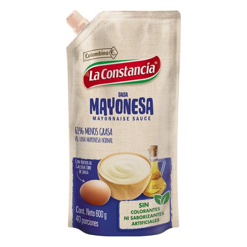Salsa La Constancia Mayonesa Doypack x 600 g