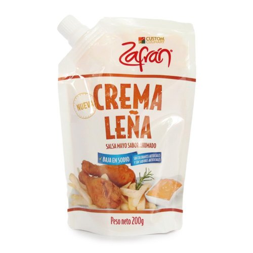 Salsa  Crema Leña Zafrán Doypack 200 g