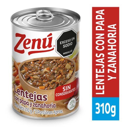 Lentejas Zenu Con Papa Y Zanahoria   310 g