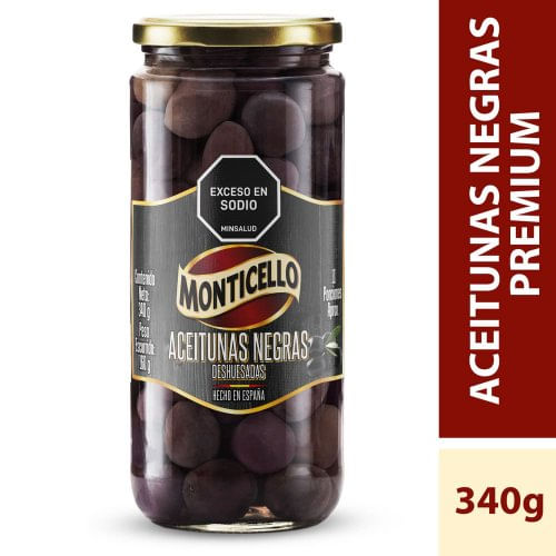 Aceitunas Monticello Negras x 340 g