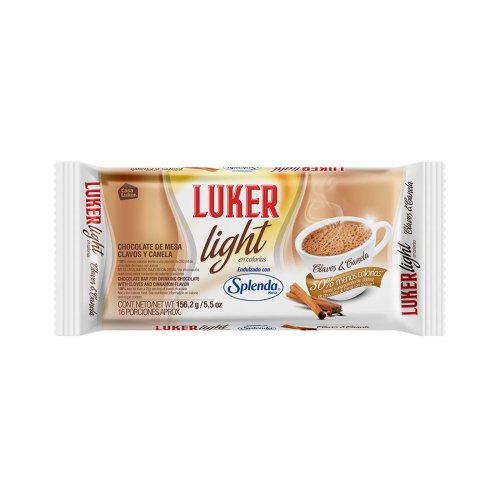Chocolate Luker Light Clavos y Canela x 156 g