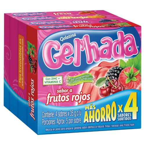 Gelatina Gel Hada Surtida 4 x 35 g