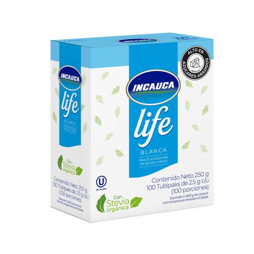 Azúcar Incauca Life Blanca x 100 Sobres 25 g c/u - 250 g