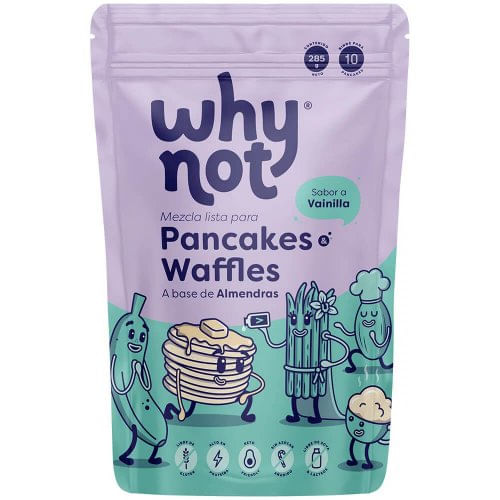 Mezcla Why Not Pancakes Y Waffles Almendra Vainilla x 285 g