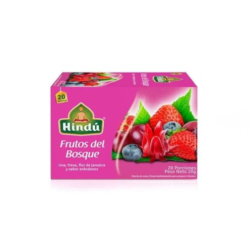 Infusion Hindu Frutal Frutos Del Bosque x 20 und