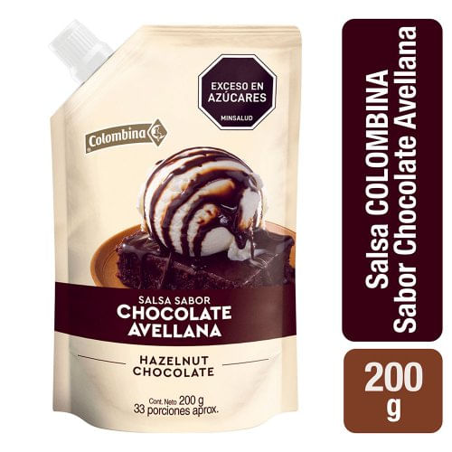 Salsa Colombina Chocolate Avellana x 200 g