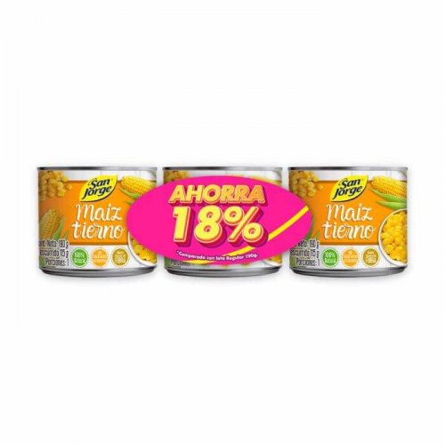Maiz Tierno San Jorge x 3 und Oferta x 570 g