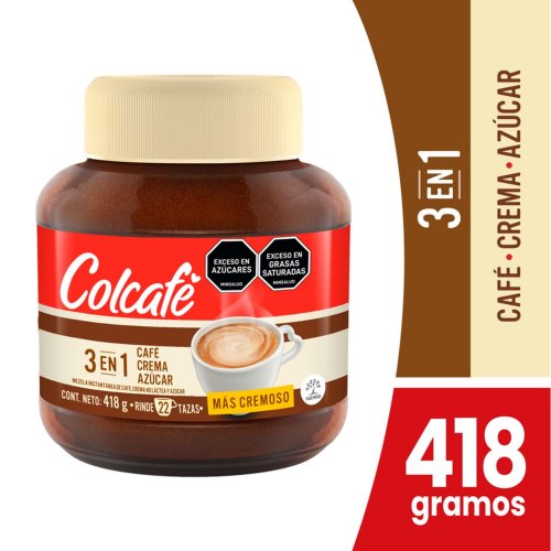 ColCafé 3 En 1 Frasco Barrigon x 418 g