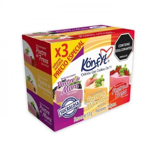 Mezcla Lista Konfyt Postre x 3 und x 11 g Surtido x 33 g
