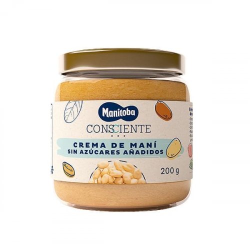 Crema De Mani Manitoba Consciente 100% Natural x 200 g