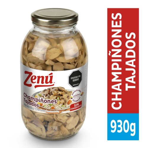 Champiñones Zenu Tajados x 930 g