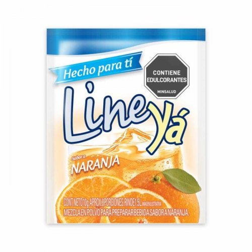 Instantáneo Lineya Naranja 1.5 Litros Sobre x 10 g