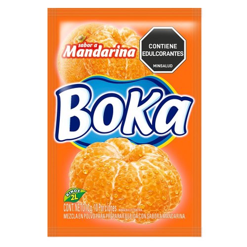 Boka Mandarina 2 Litros Sobre x 10 g
