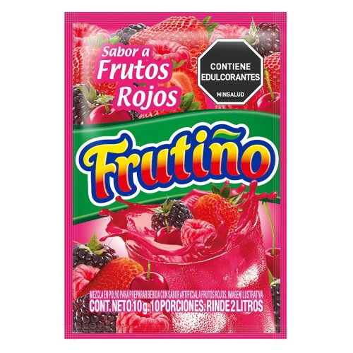 Fresco Frutiño Frutos Rojos 2 Litros Sobre x 10 g