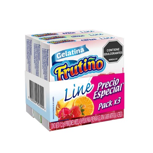 Gelatina Frutiño Line Surtida 3 und x 33.6 g