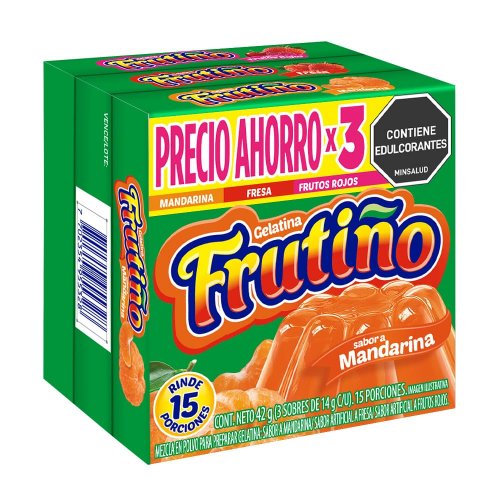 Gelatina Frutiño Tripack Man - Fre- Fru 3 und x 42 g