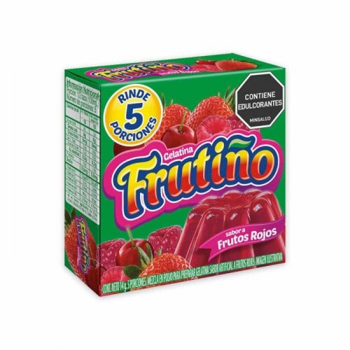 Gelatina Frutiño Frutos Rojos x 14 g